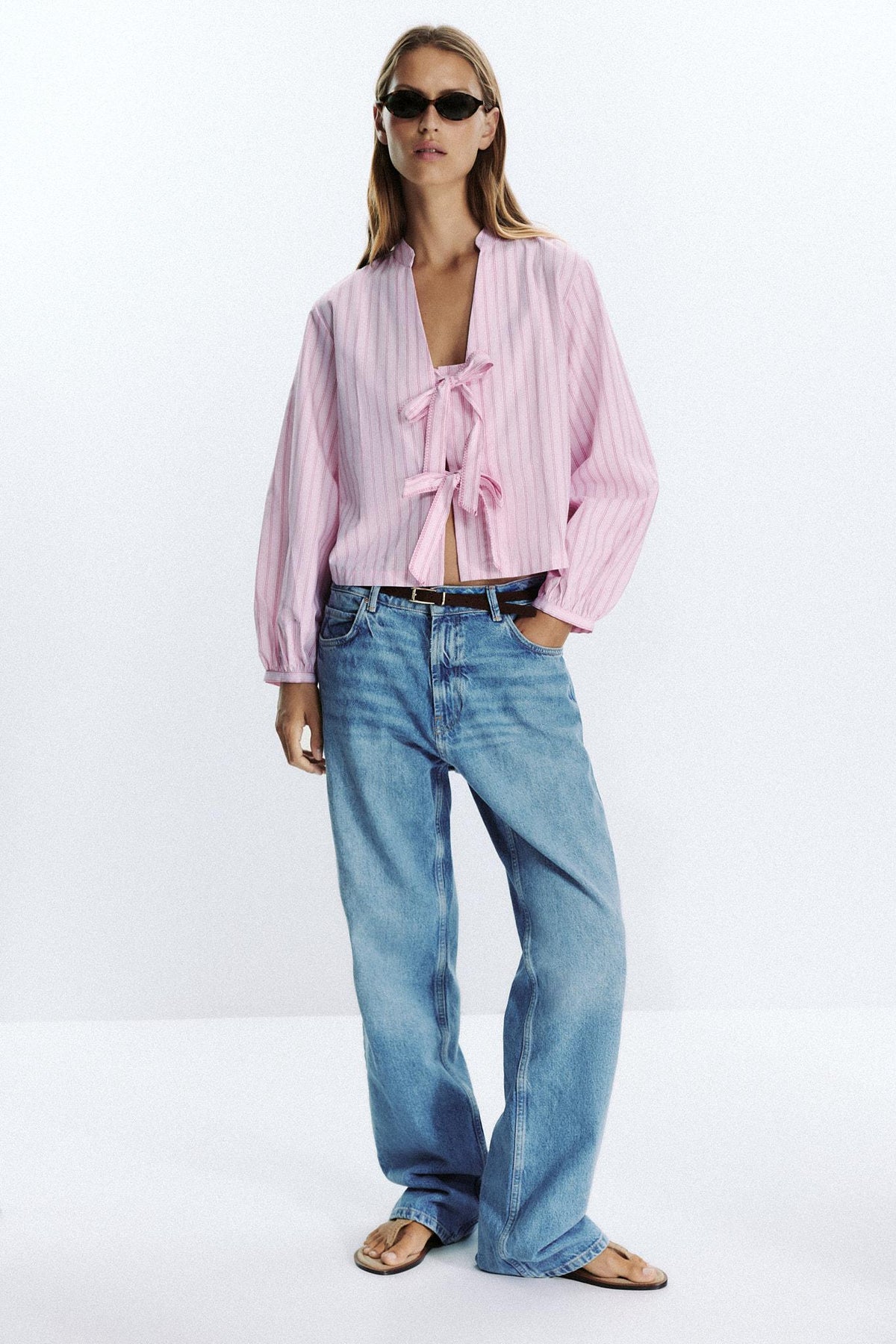 Gestreiftes Popelinehemd