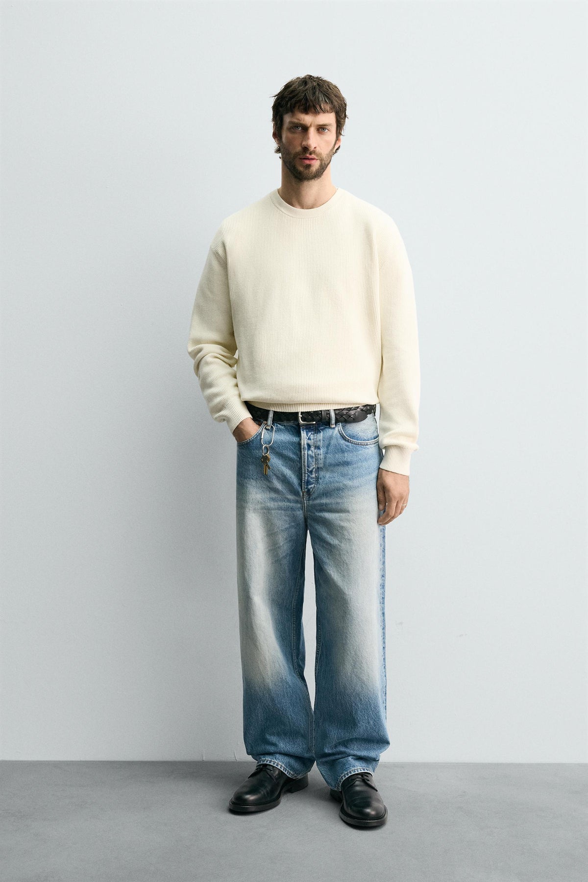 PURL KNIT SWEATER - Image 1