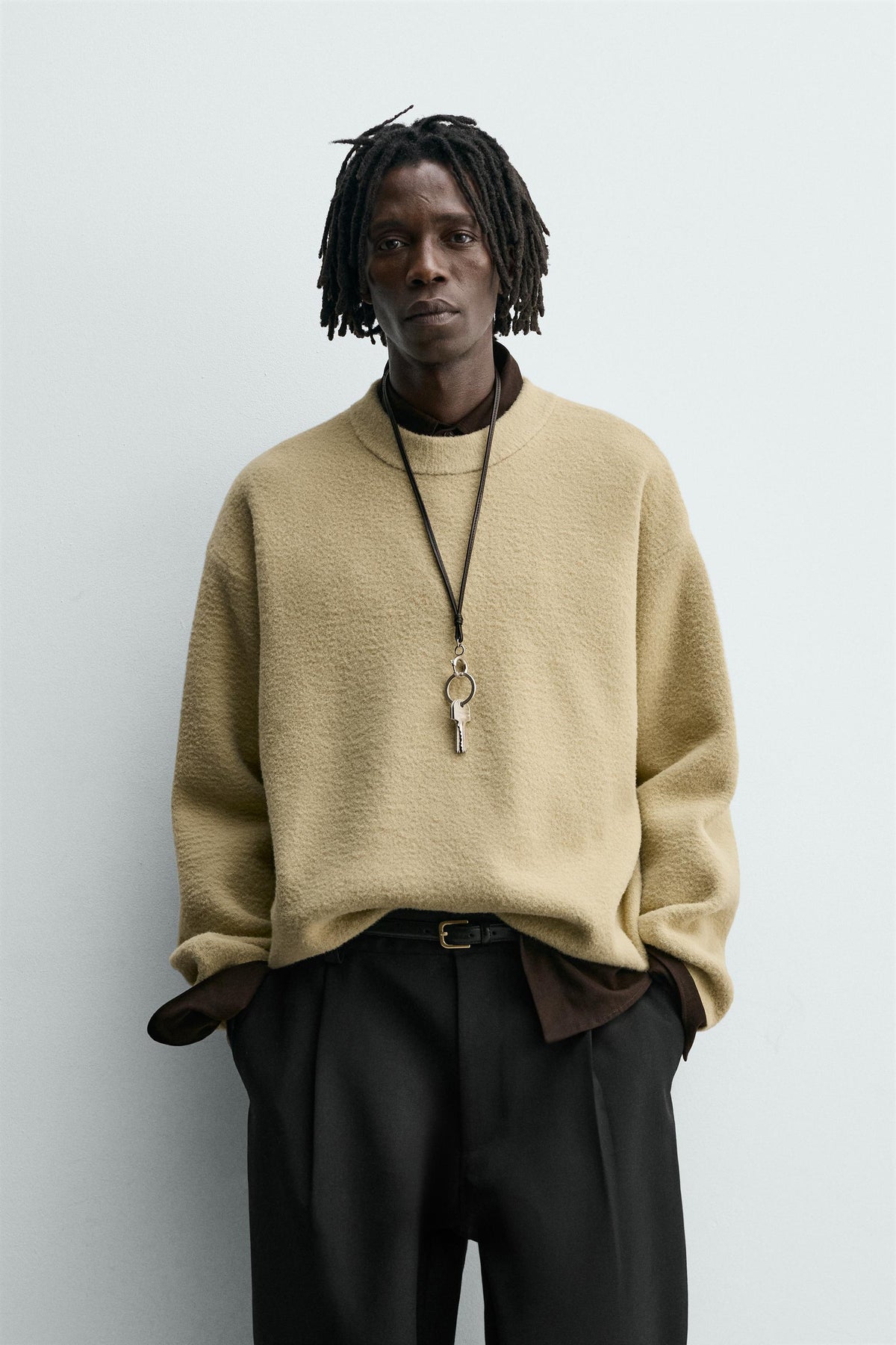 RELAXED FIT TEXTURED JUMPER - Image 2