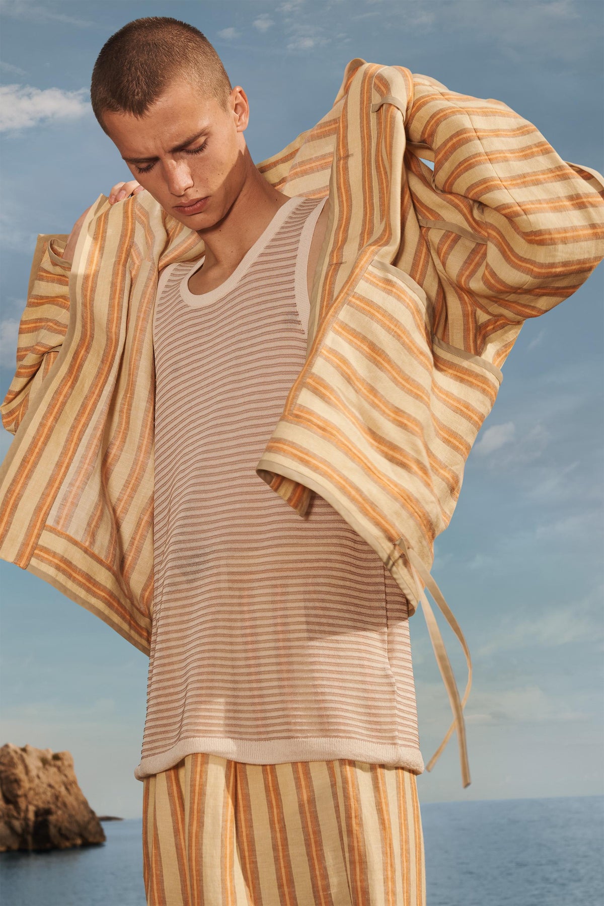 STRIPED LINEN JACKET - LIMITED EDITION - Image 2