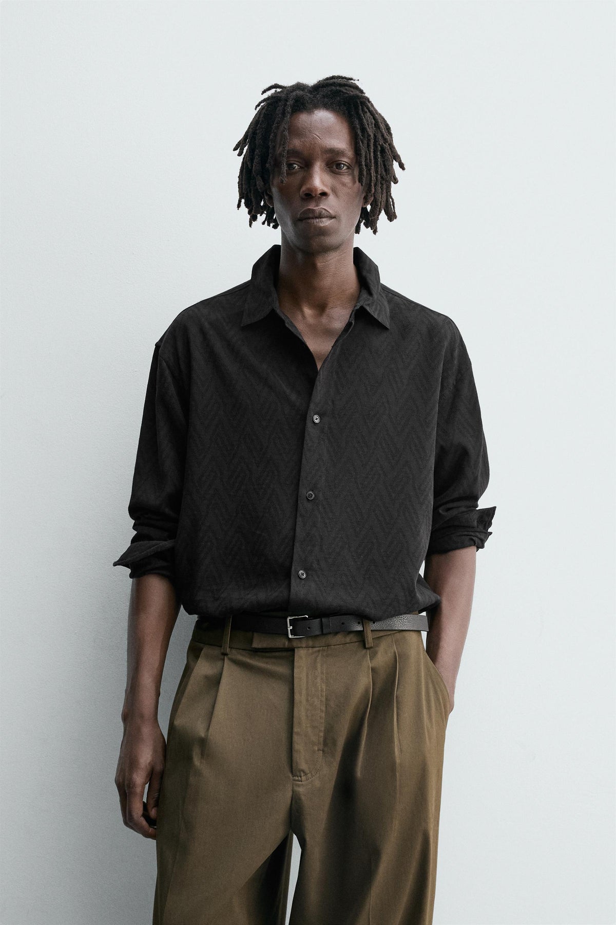 GEOMETRIC JACQUARD SHIRT - Image 2