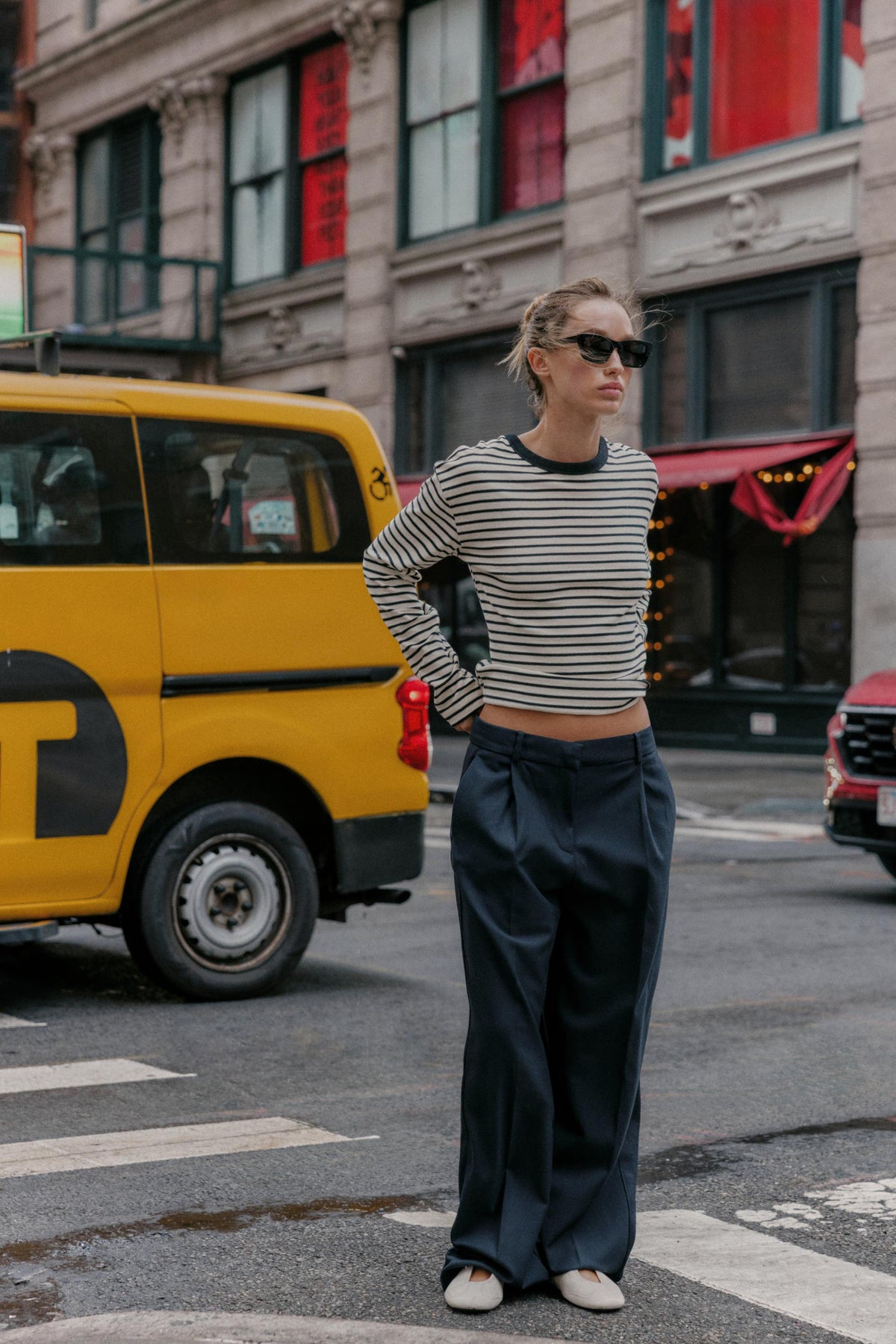 GESTREIFTES LANGARMHEMD