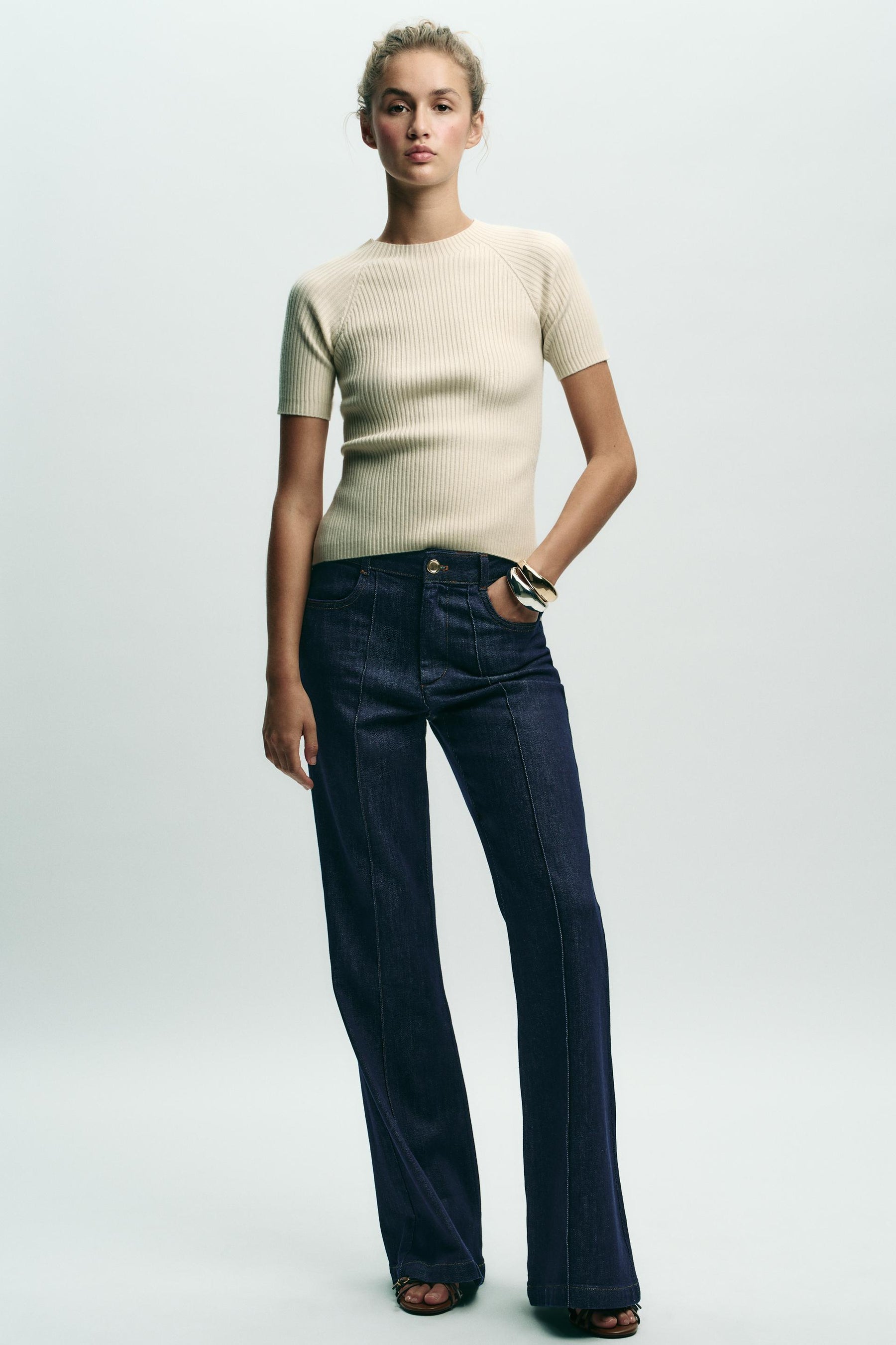 Strickpullover mit Schleife