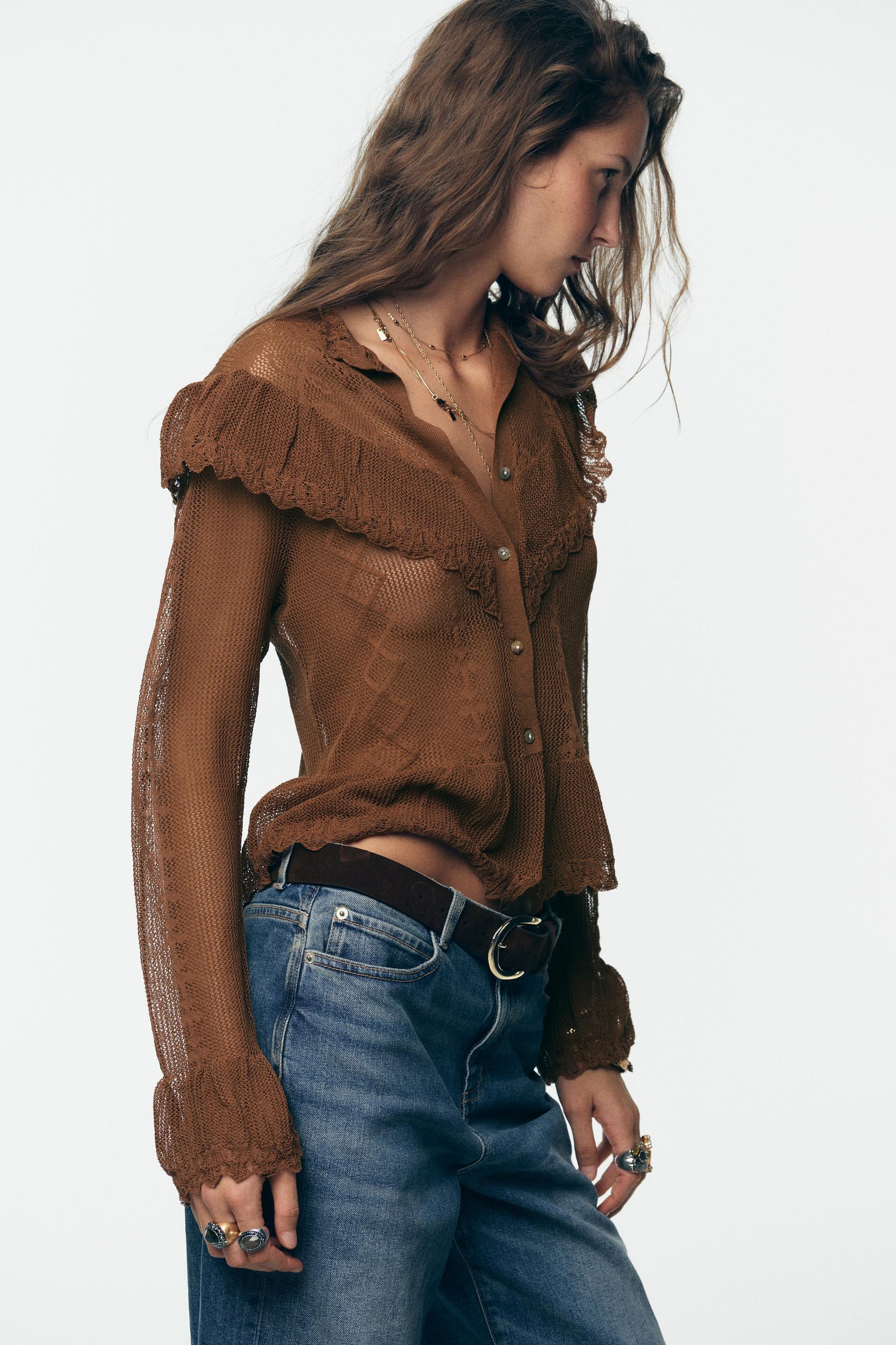 Romantischer Strickcardigan