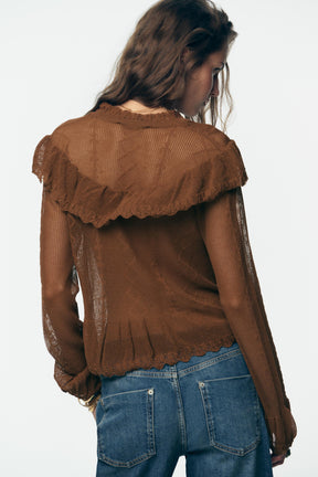 Romantischer Strickcardigan