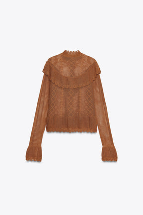 Romantischer Strickcardigan