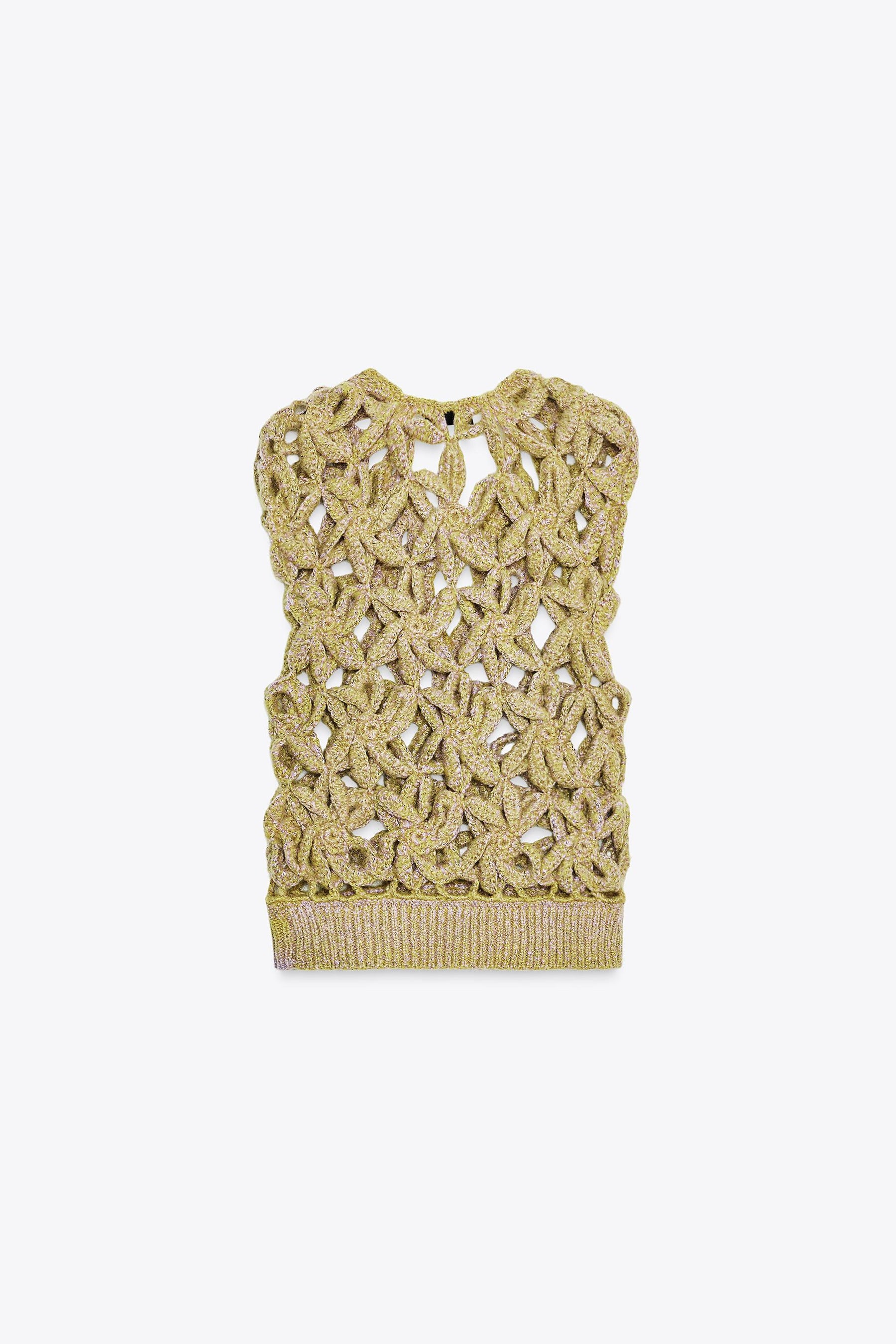 OMBRÉ CROCHET KNIT WAISTCOAT - Image 3