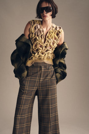 OMBRÉ CROCHET KNIT WAISTCOAT - Image 1