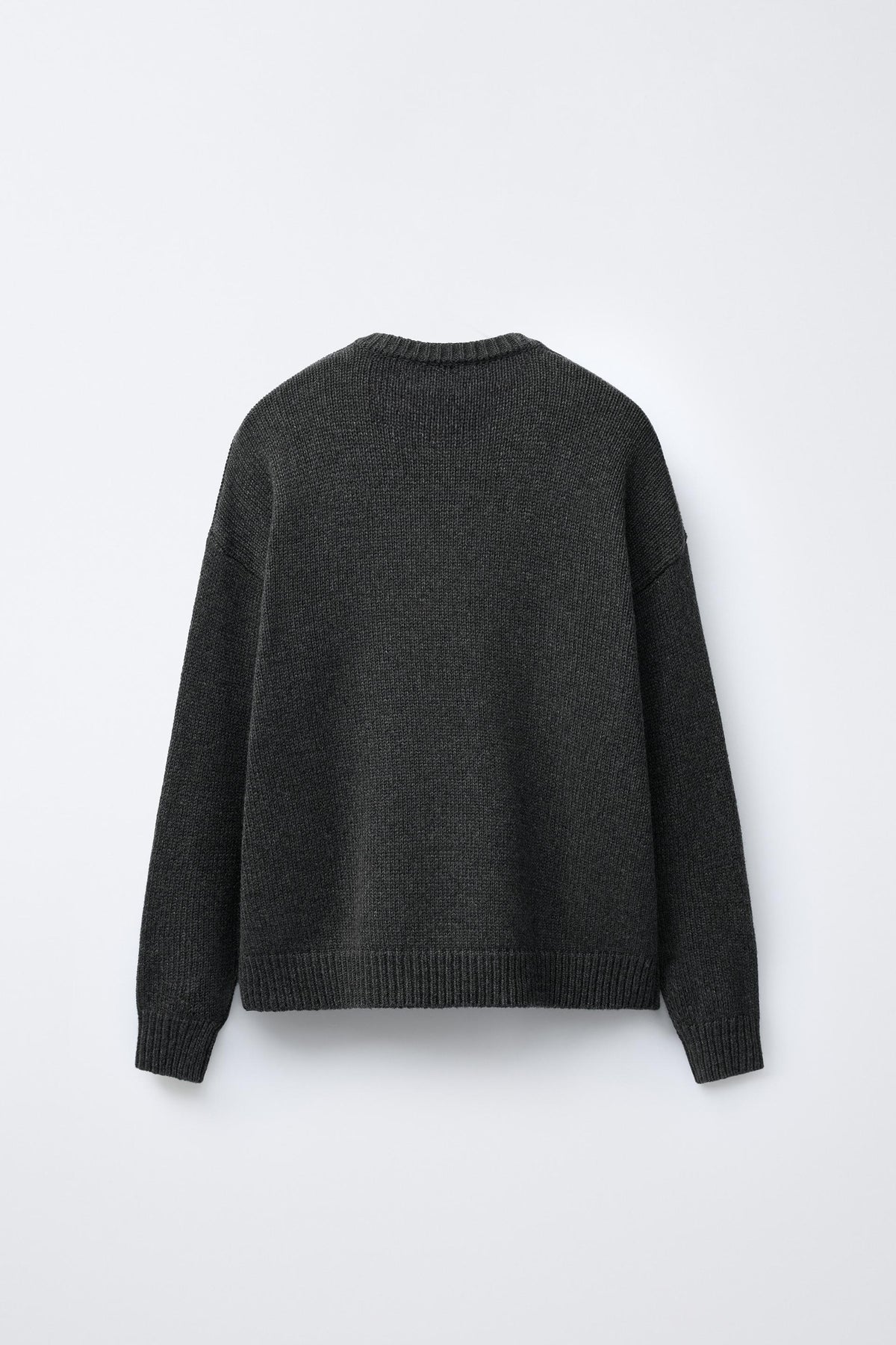 WOOL KNIT JUMPER EMBROIDERED REINDEER HEARTS - Image 2