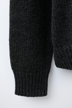 WOOL KNIT JUMPER EMBROIDERED REINDEER HEARTS - Image 4