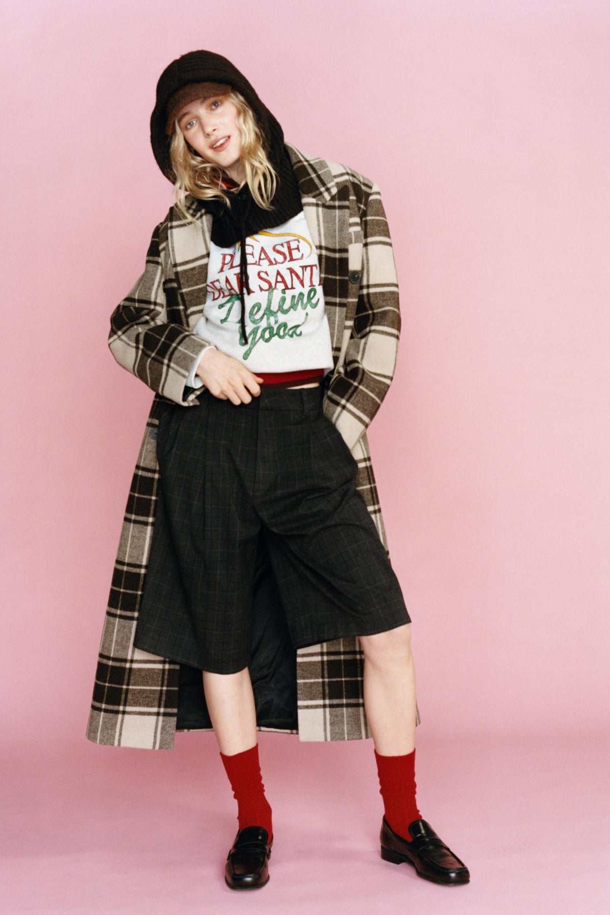 Sweatshirt mit Weihnachtsslogan