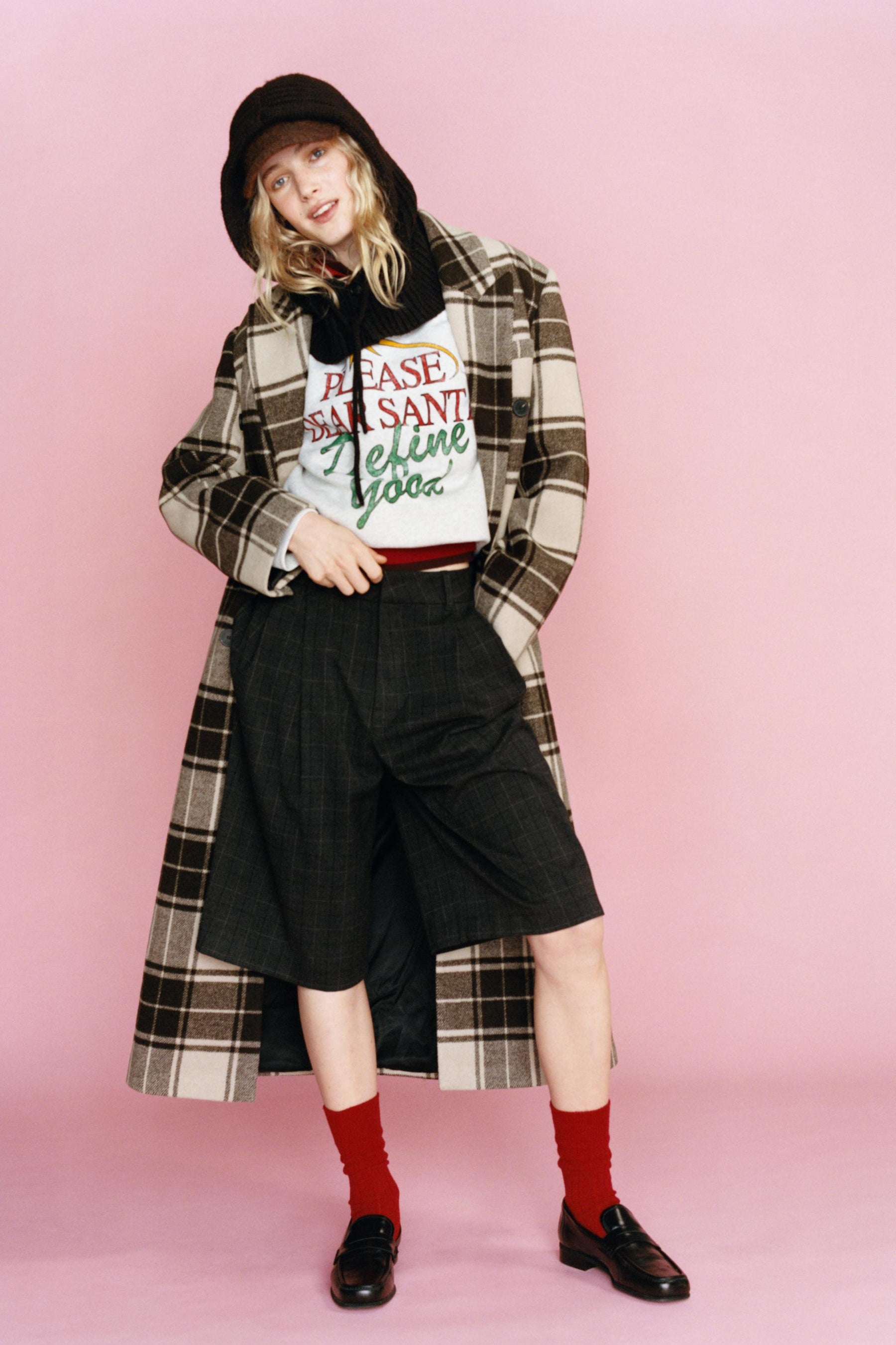 Sweatshirt mit Weihnachtsslogan