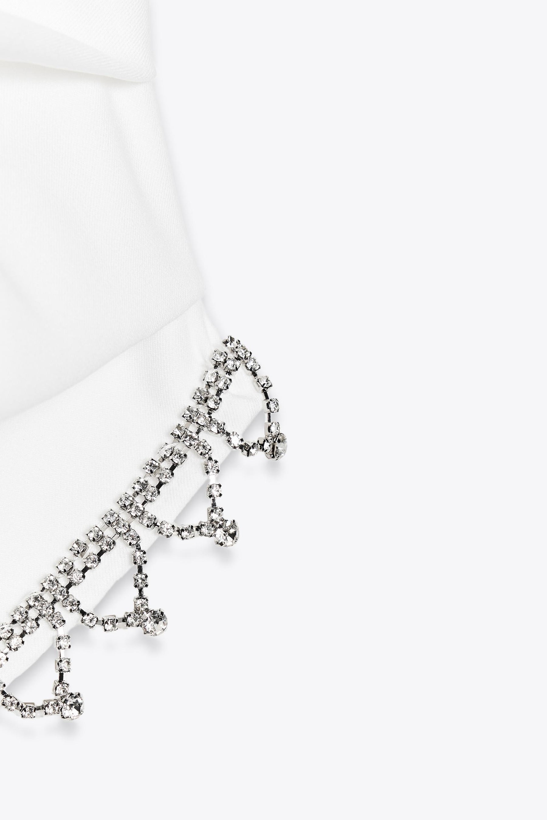 Trägerloses Juwelen-Top