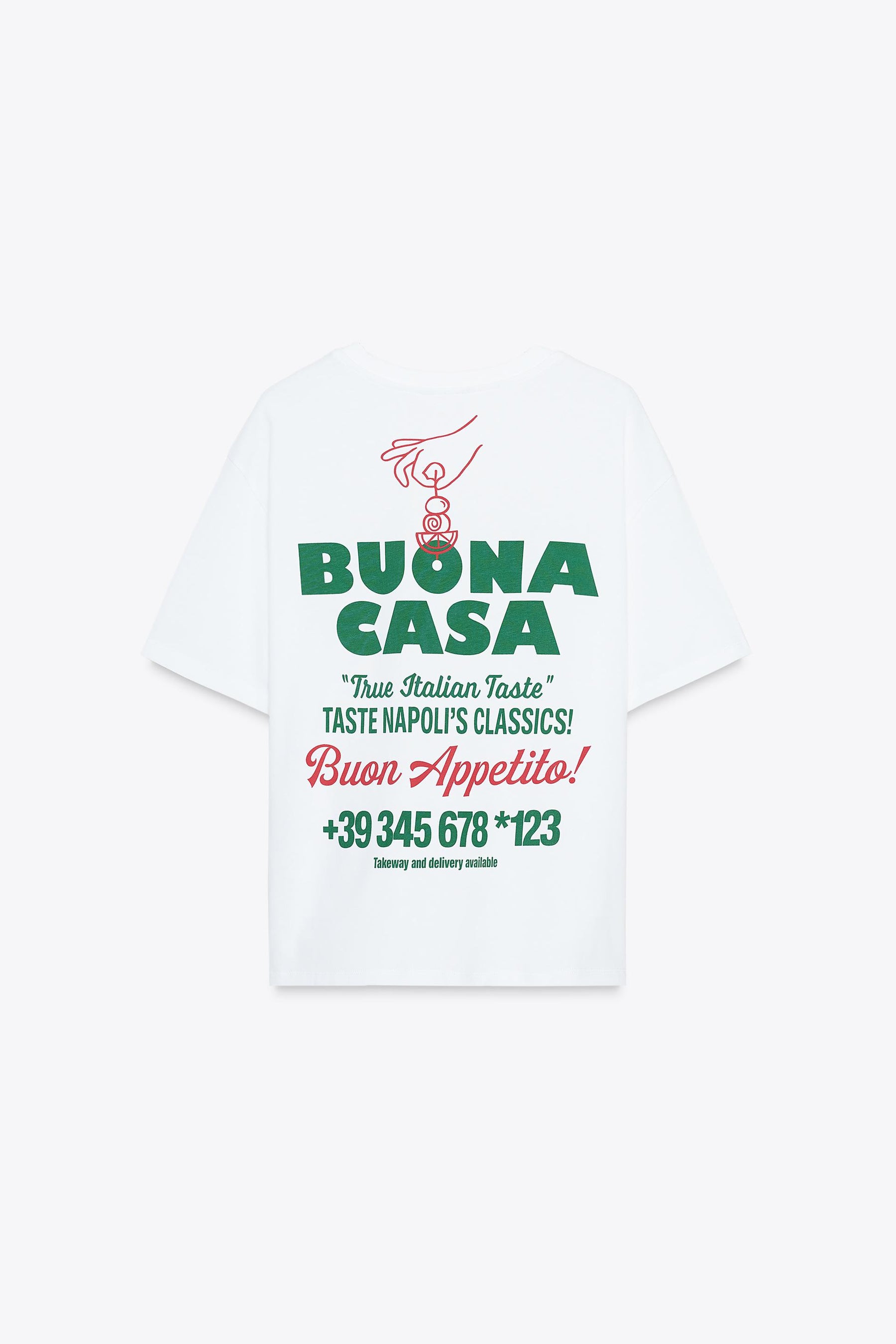 T-Shirt mit Textaufdruck