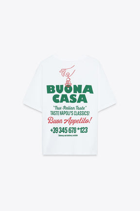 T-Shirt mit Textaufdruck