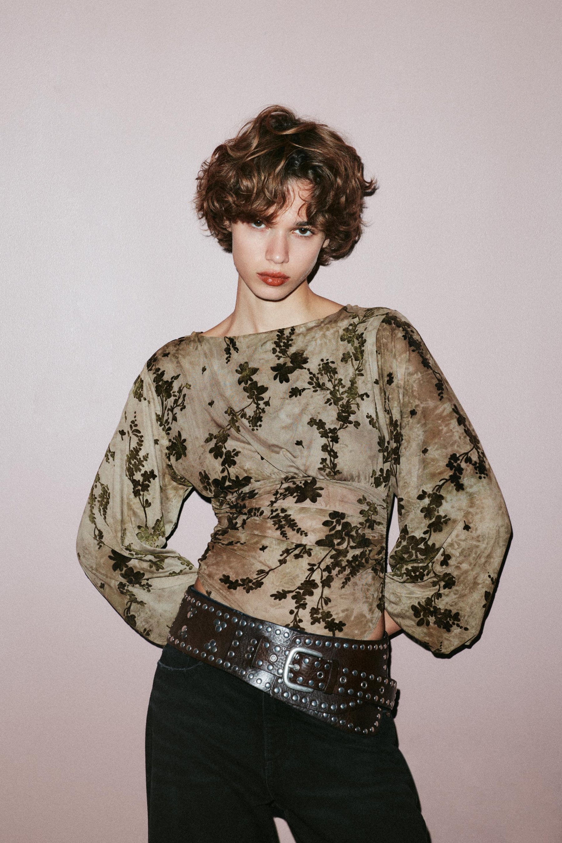 Body aus beflocktem Tüll