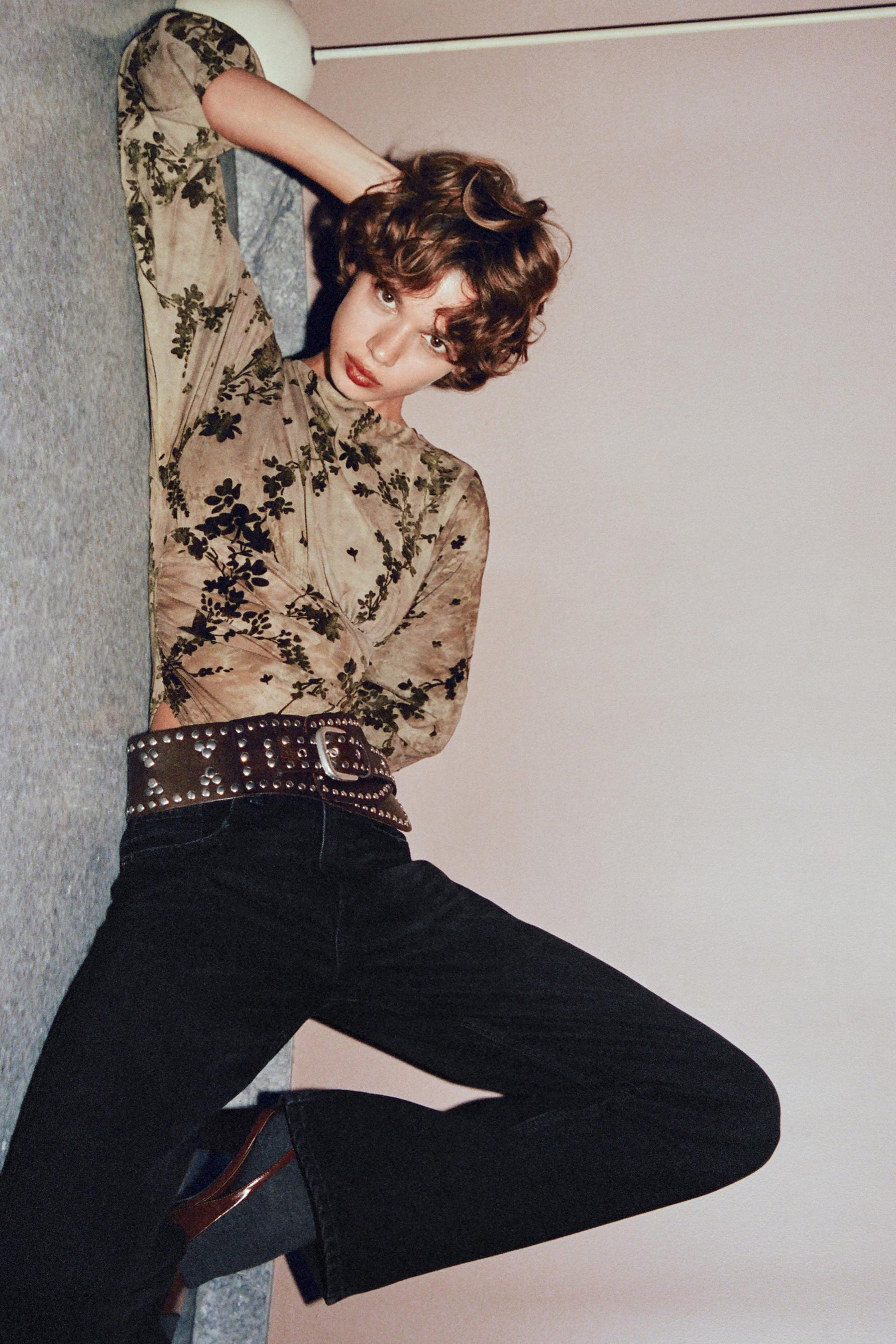 Body aus beflocktem Tüll