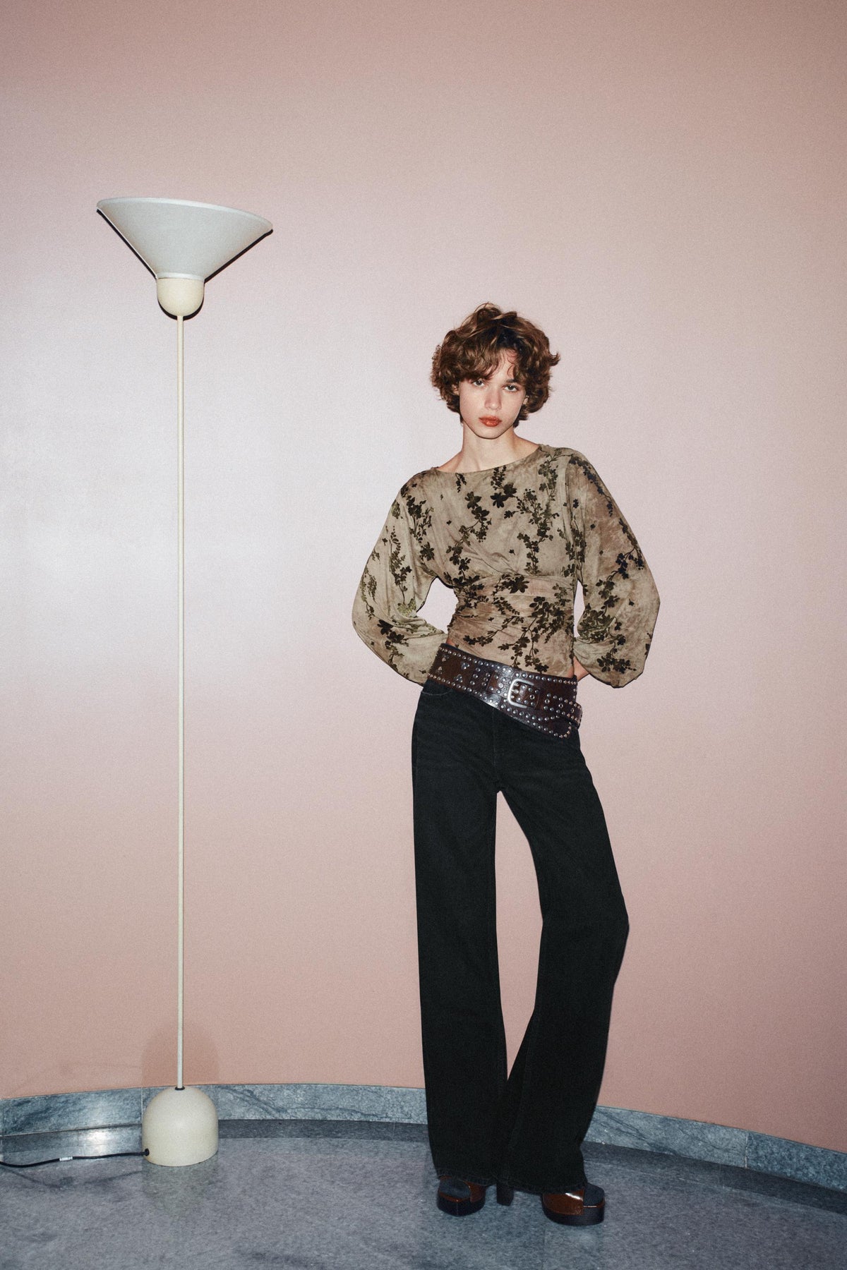 Body aus beflocktem Tüll