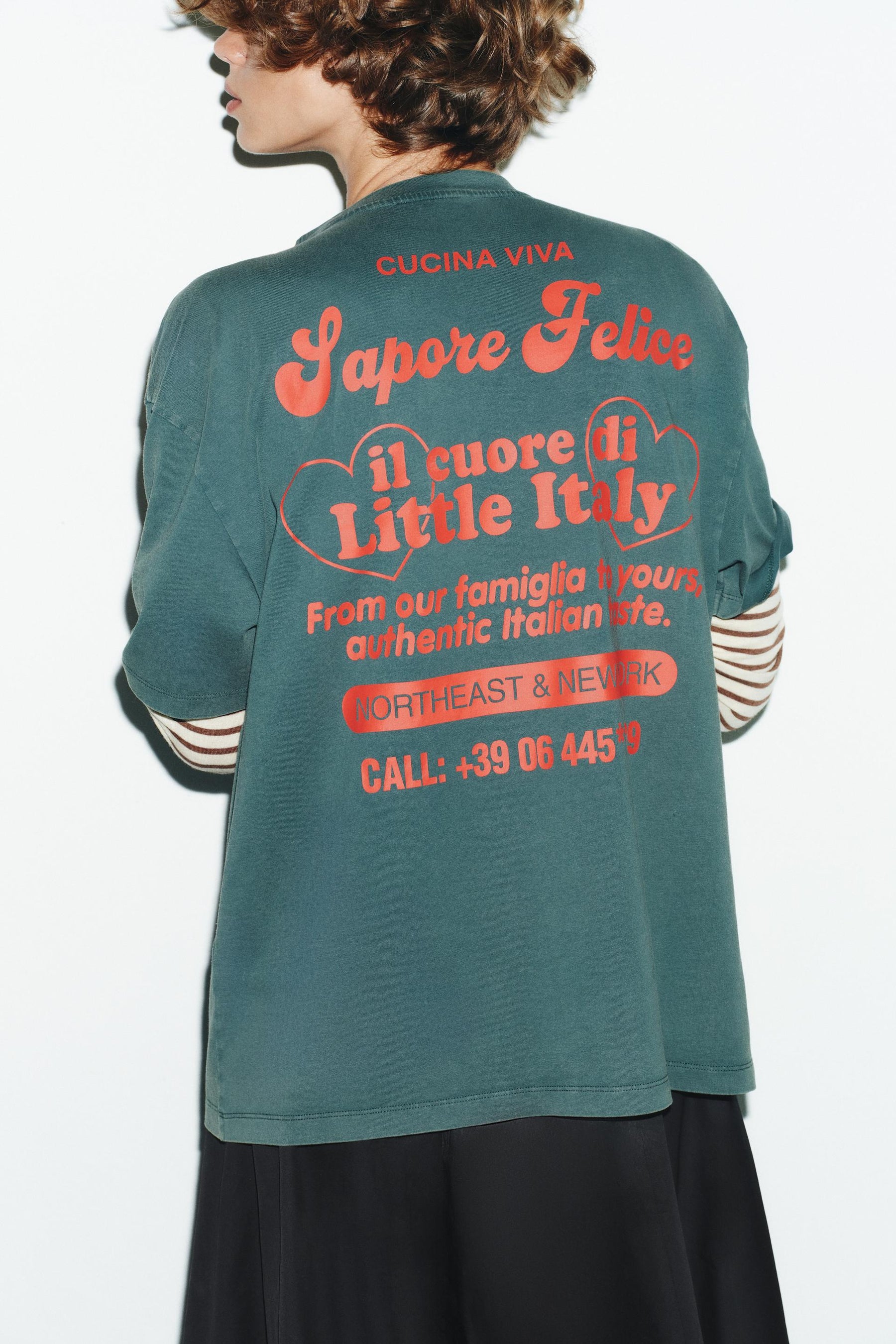 T-Shirt mit Slogan-Print