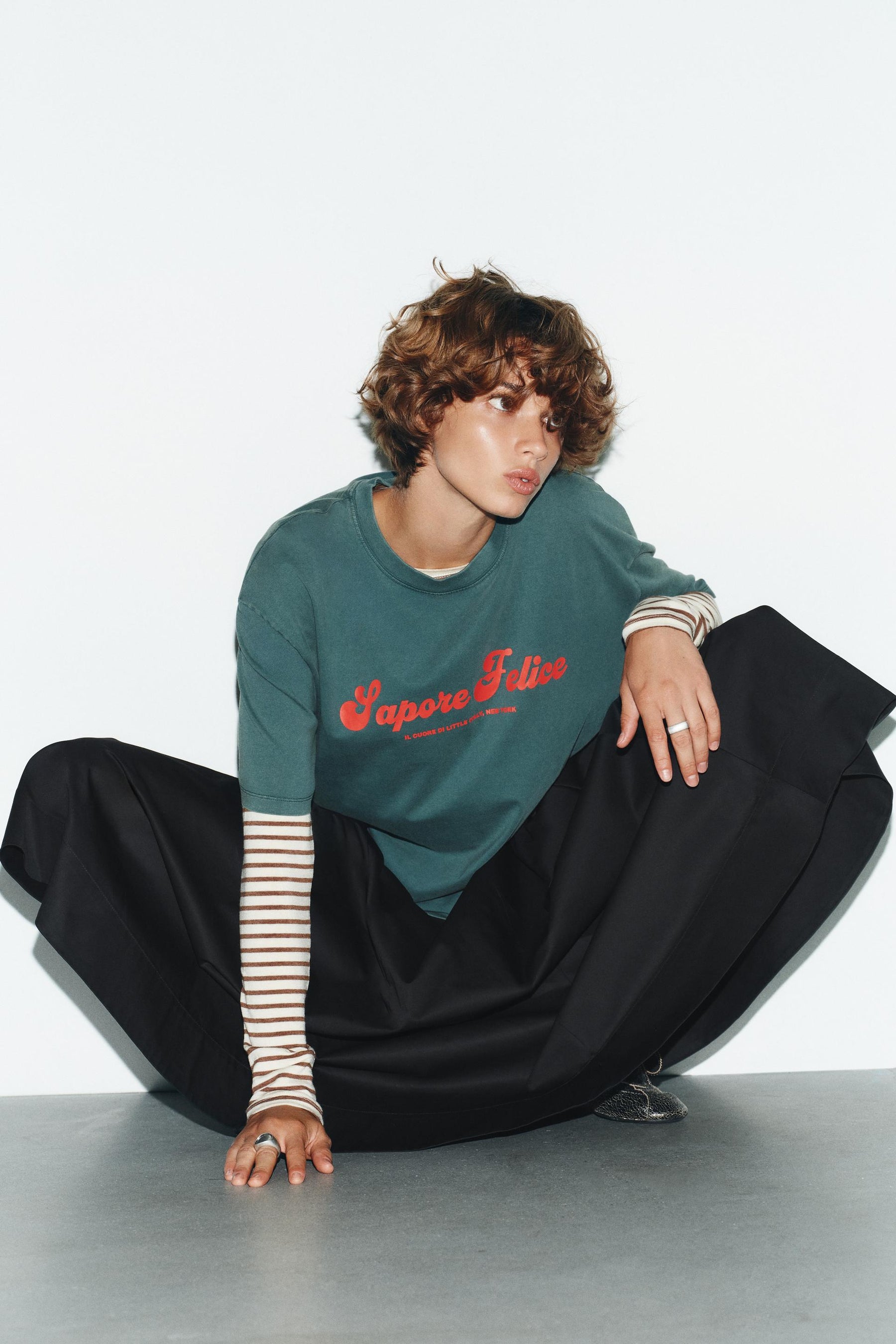 T-Shirt mit Slogan-Print