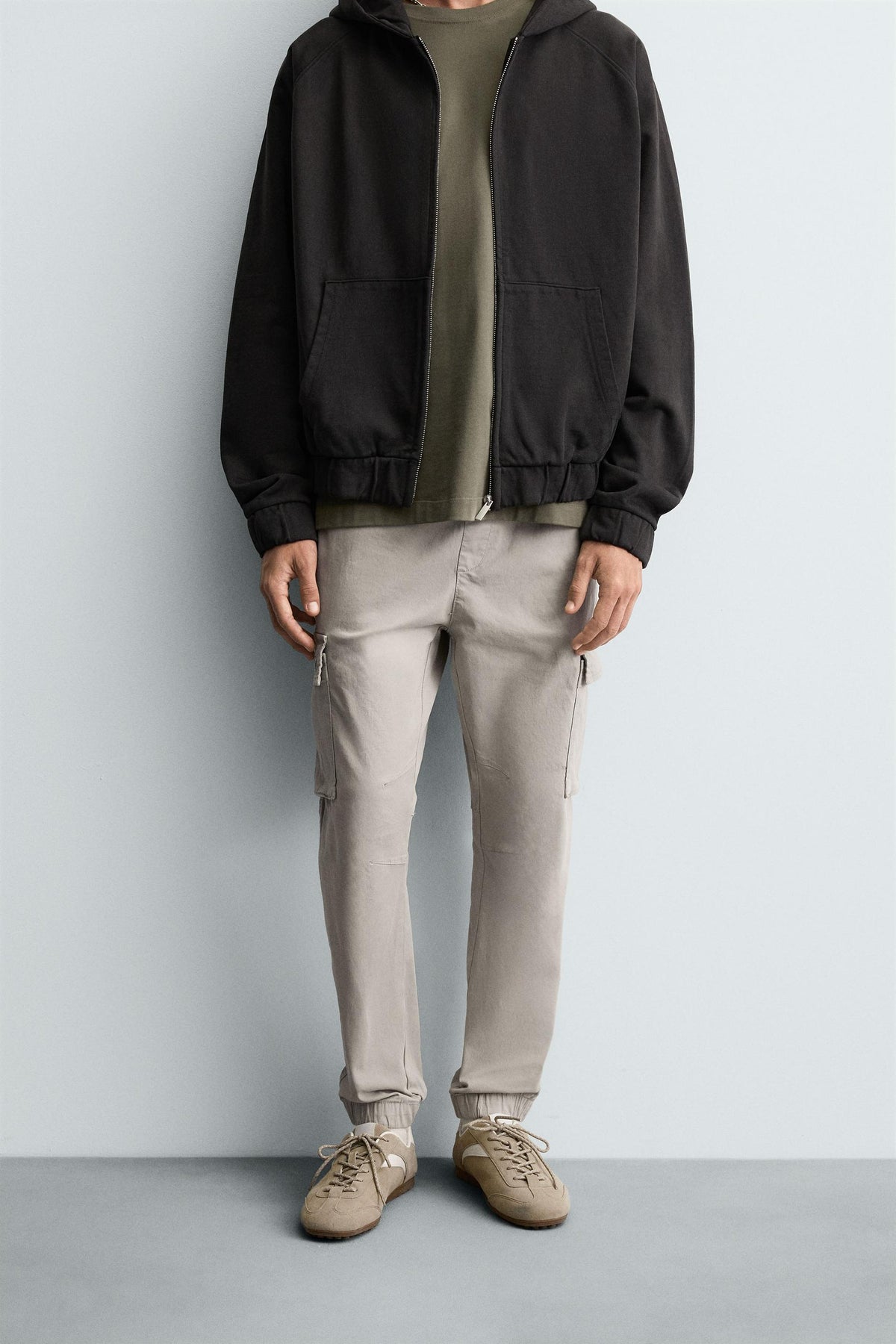 SLIM FIT CARGO TROUSERS - Image 2