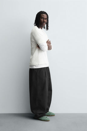 BALLOON FIT PLEATED TROUSERS - Image 4
