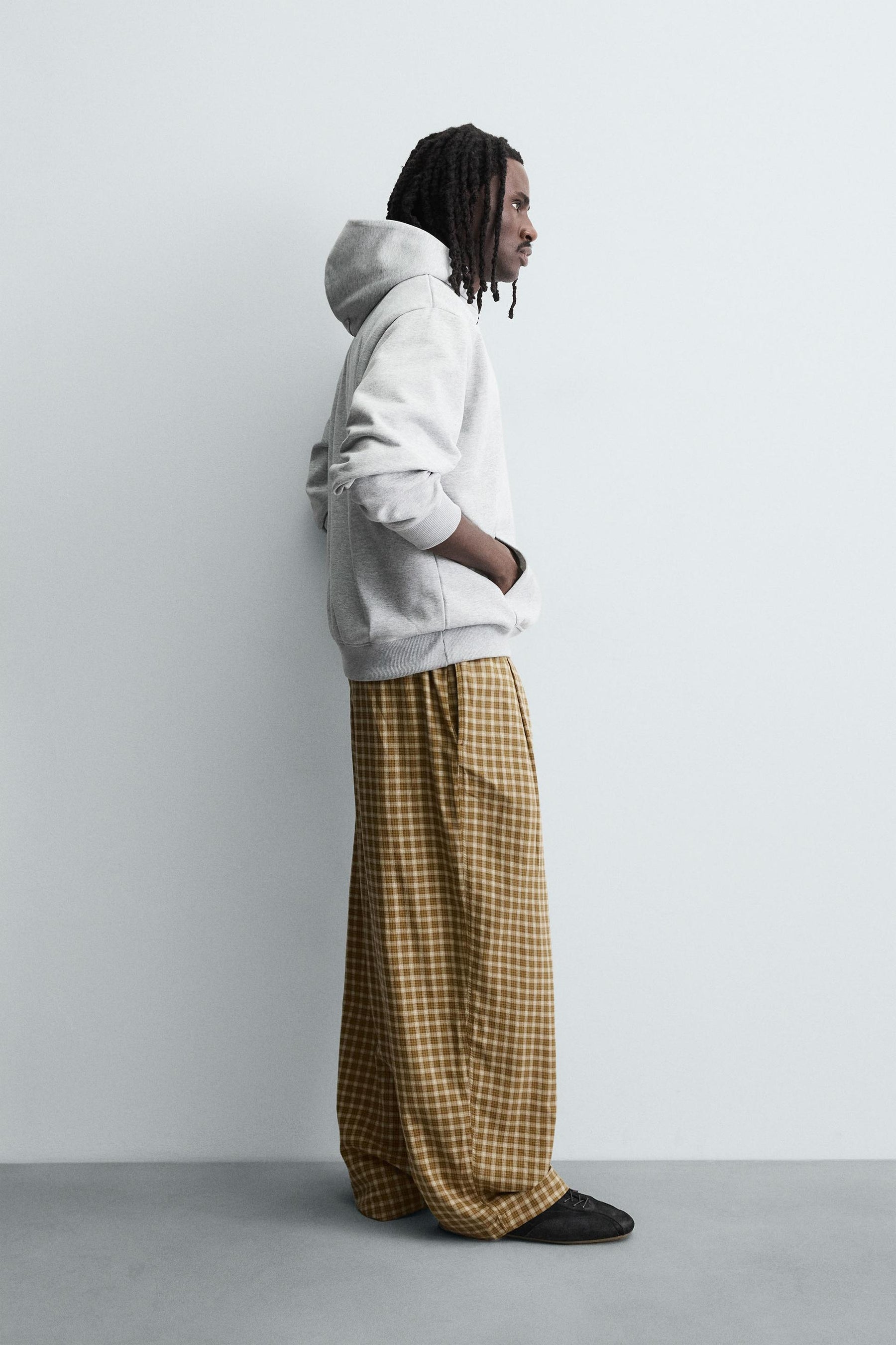 BALLOON FIT PLEATED TROUSERS - Image 4