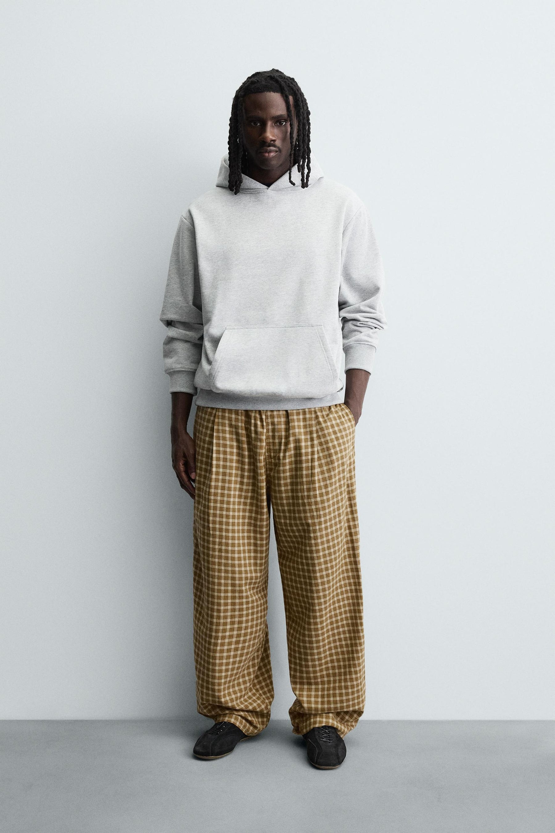 BALLOON FIT PLEATED TROUSERS - Image 1