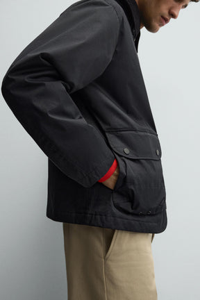 CONTRAST COLLAR PARKA - Image 6