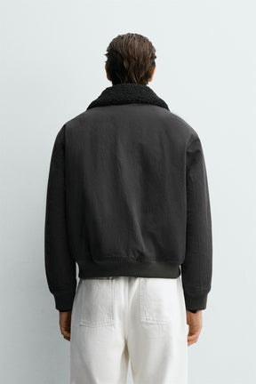 CONTRAST BOMBER JACKET - Image 3