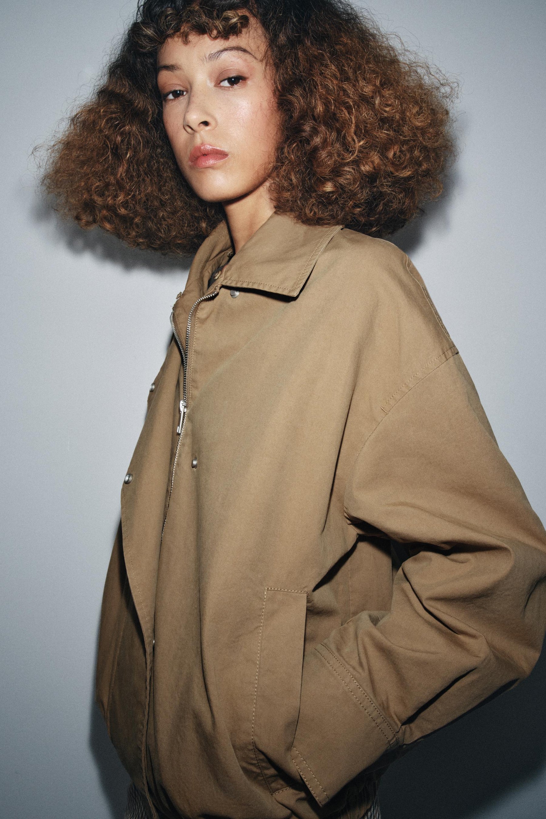 Bomberjacke aus Kunstpelz