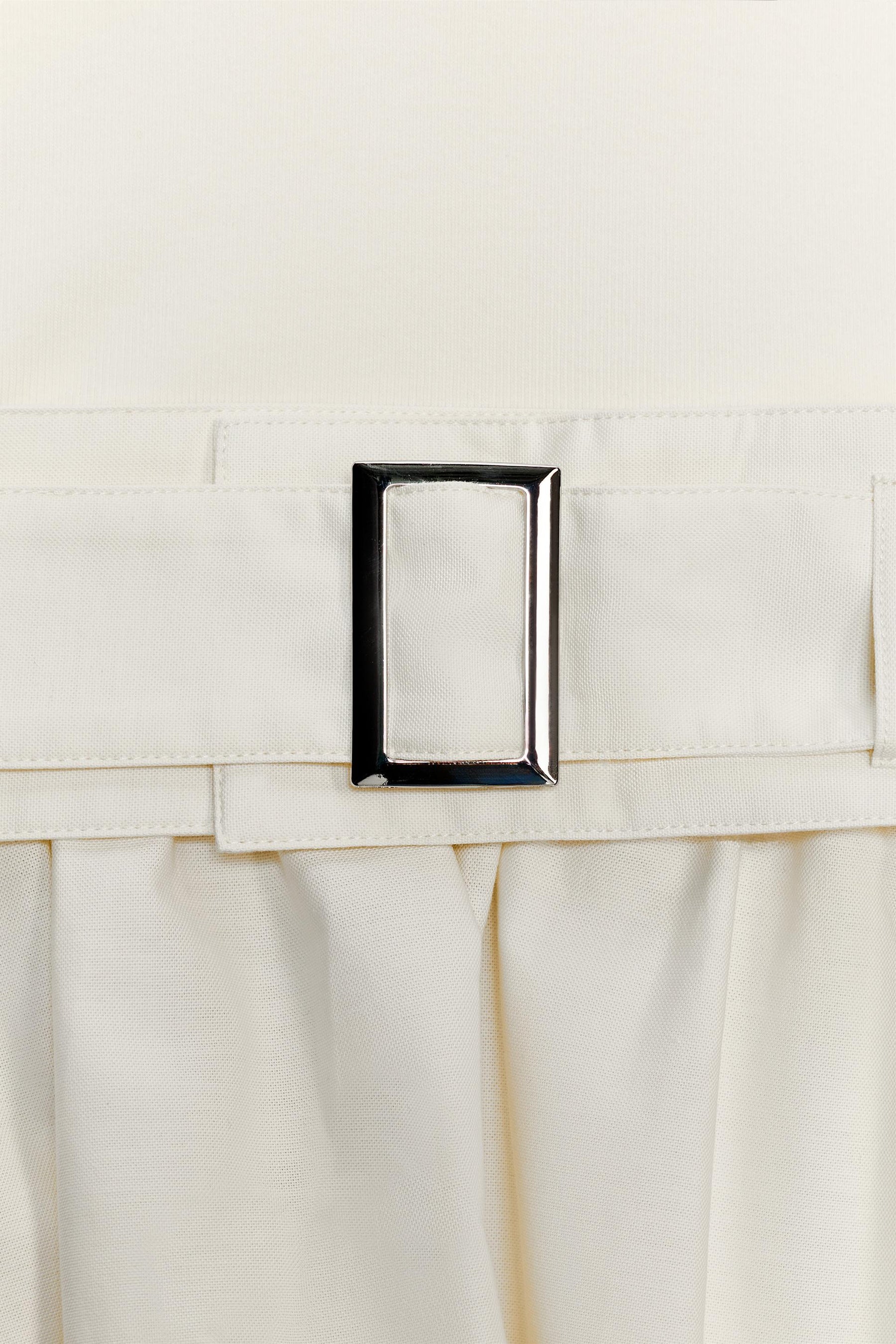 Twillkleid mit Gürtel