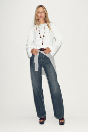 Hemd mit U-Boot-Ausschnitt