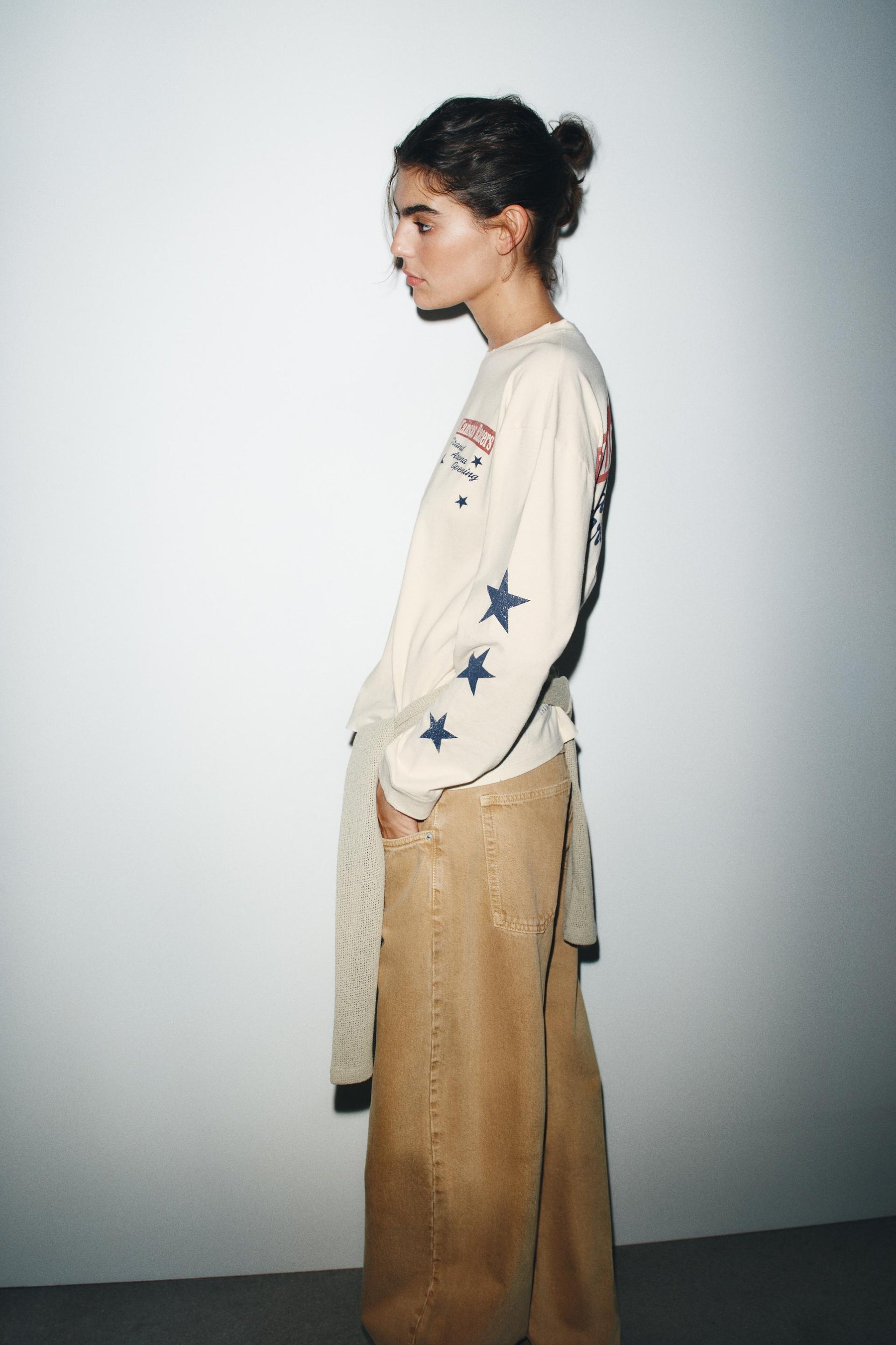 BEDRUCKTES BAUMWOLL-T-SHIRT