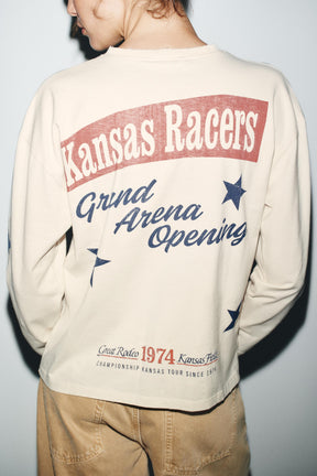 BEDRUCKTES BAUMWOLL-T-SHIRT