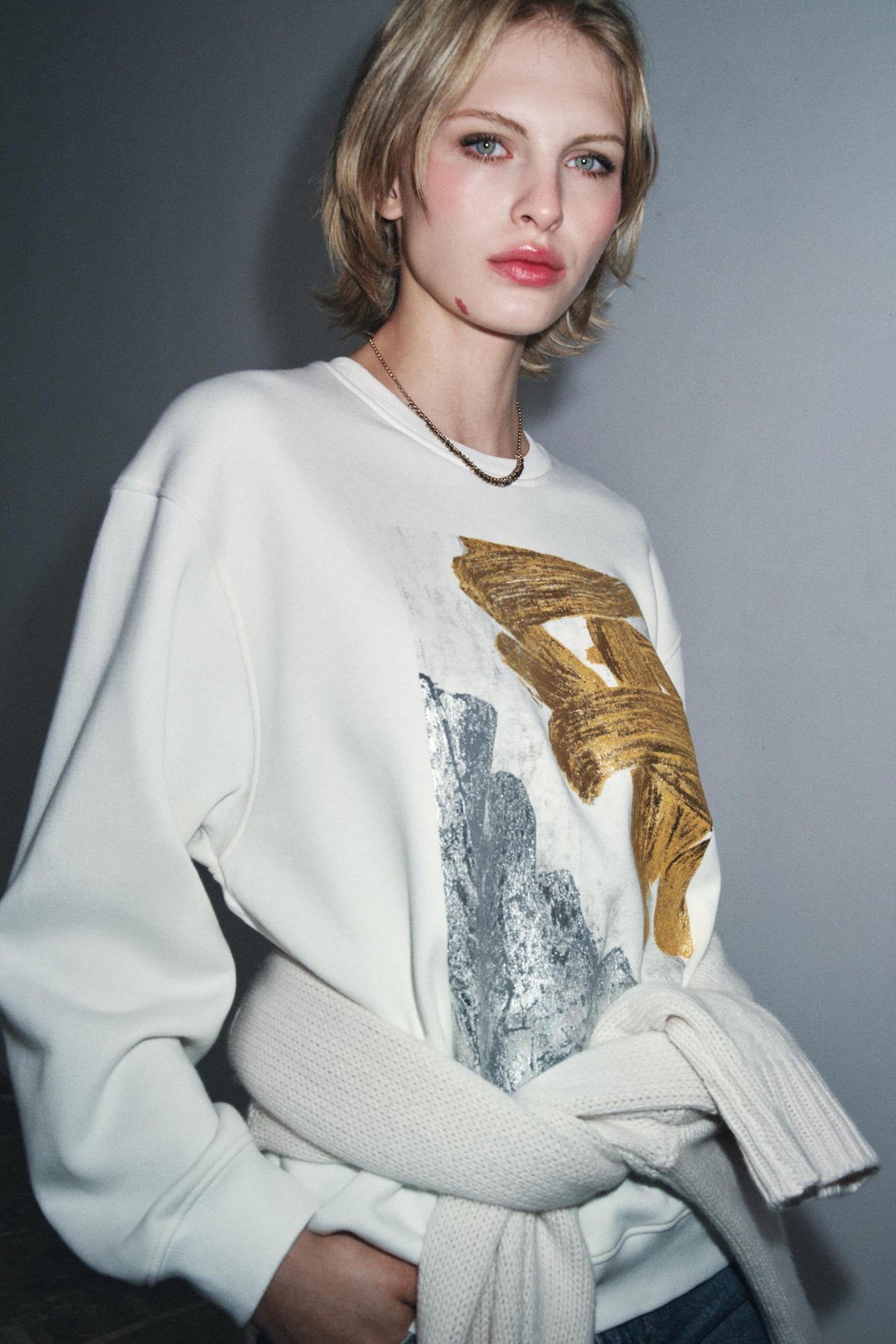 Metallic-Sweatshirt