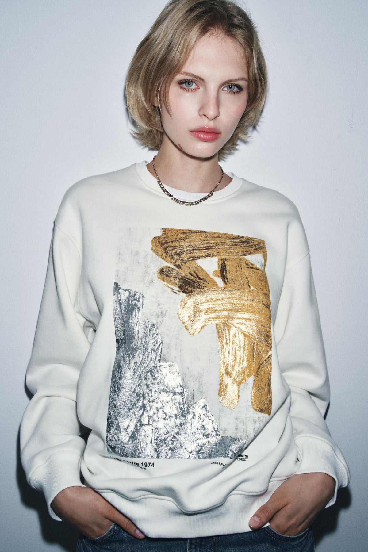 Metallic-Sweatshirt