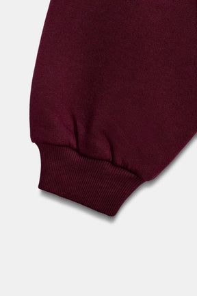 College-Sweatshirt mit Rüschenbesatz