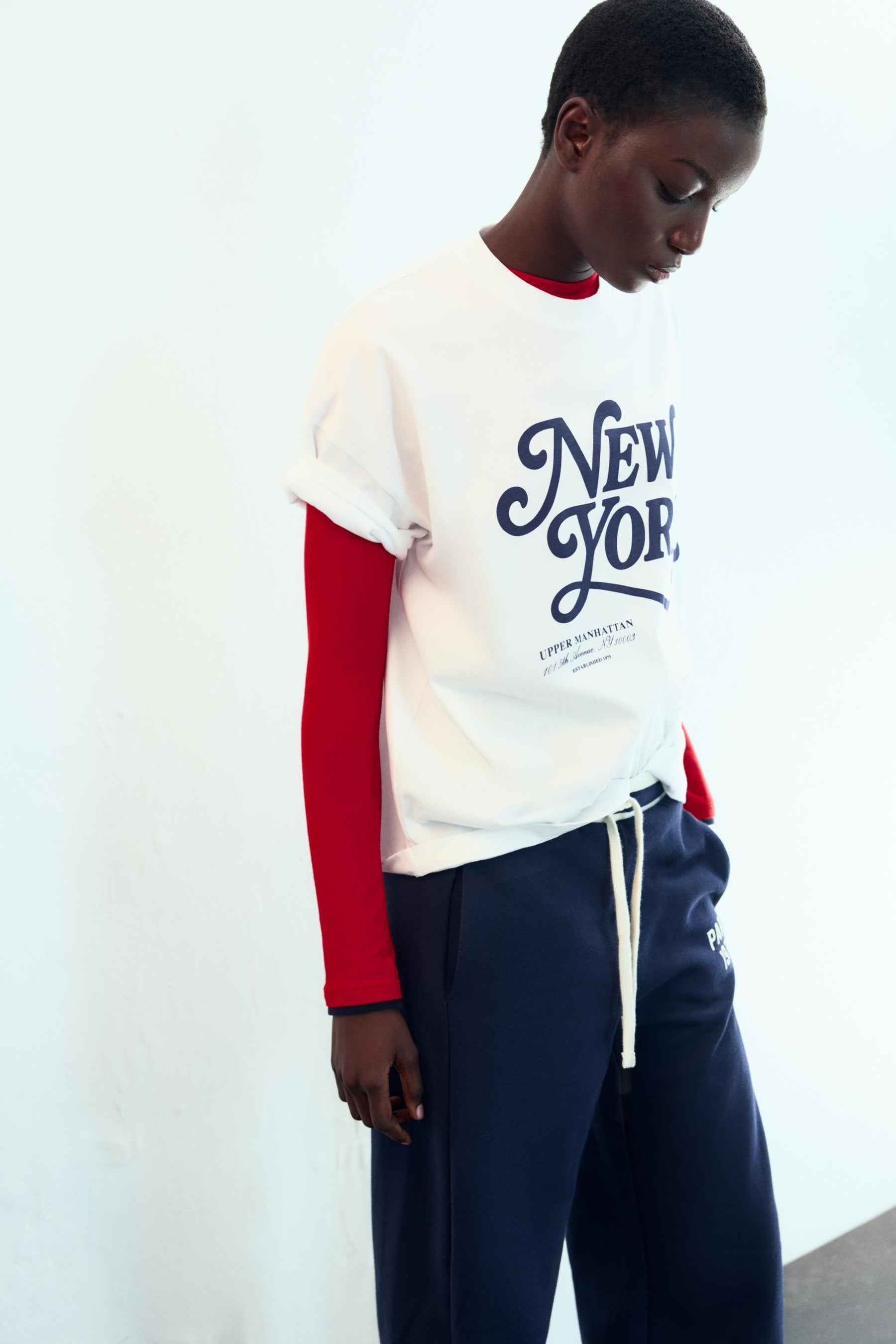 Kurzarm-T-Shirt mit Aufdruck