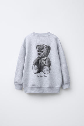 SWEATSHIRT WITH BEAR PRINT - Image 4