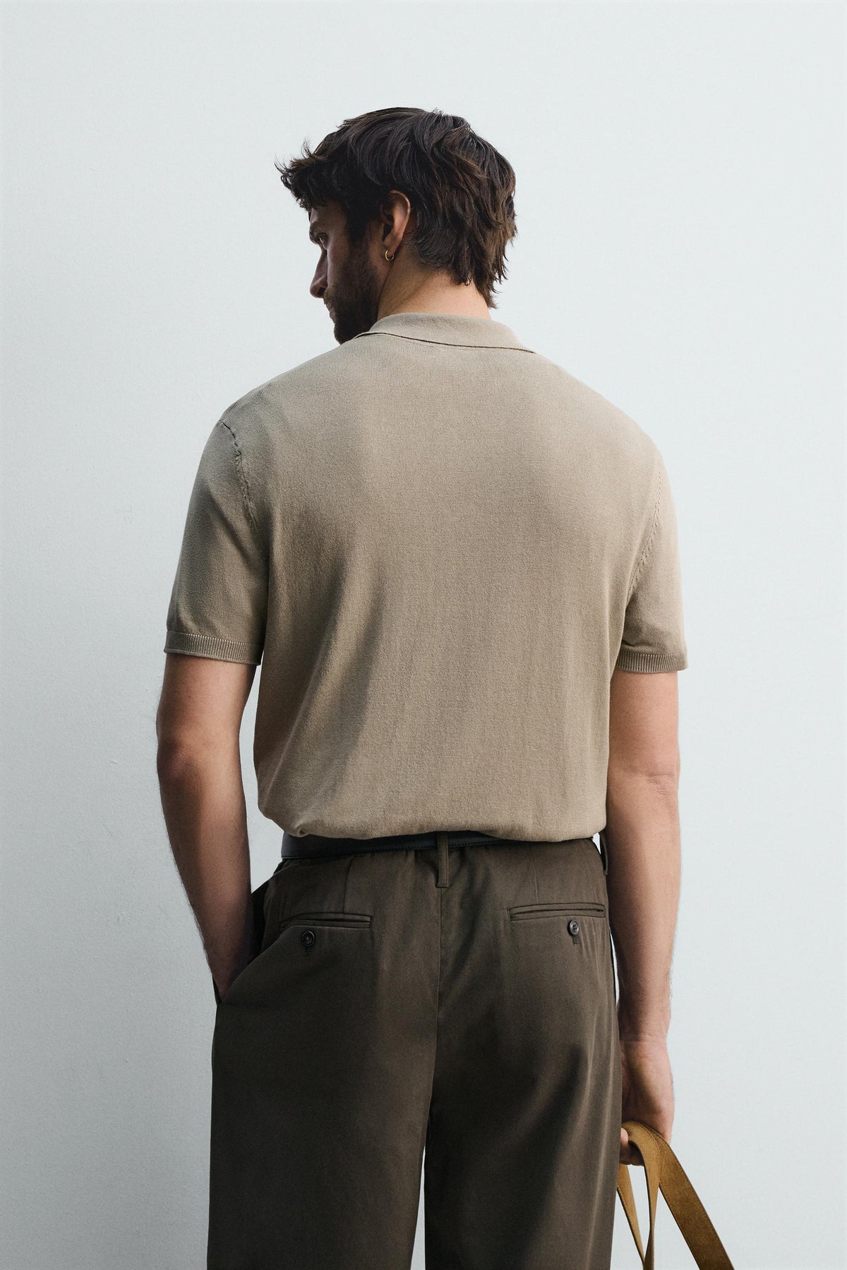 VISCOSE BLEND KNITTED POLO SHIRT - Image 2