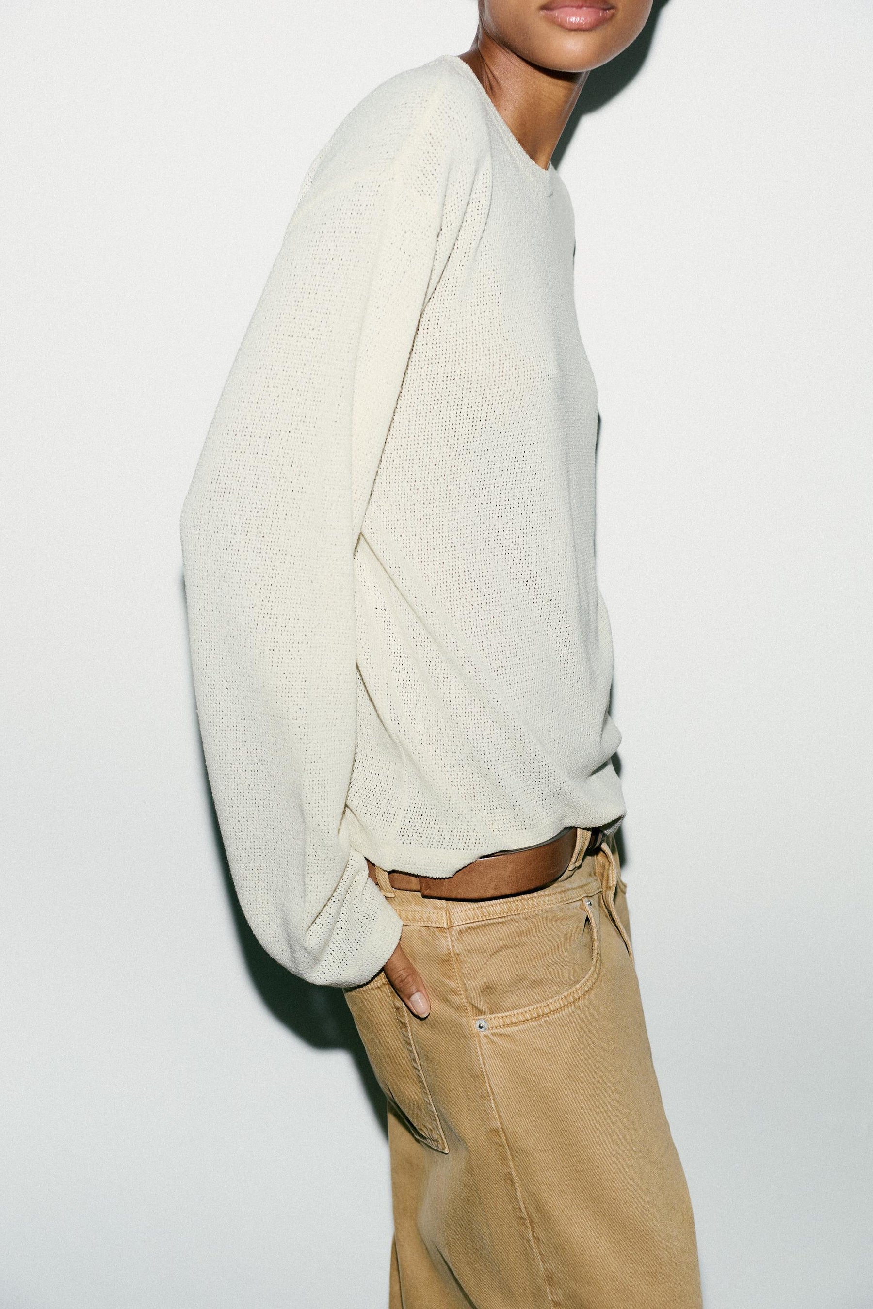 Strickpullover mit Cut-Outs