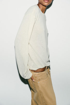 Strickpullover mit Cut-Outs