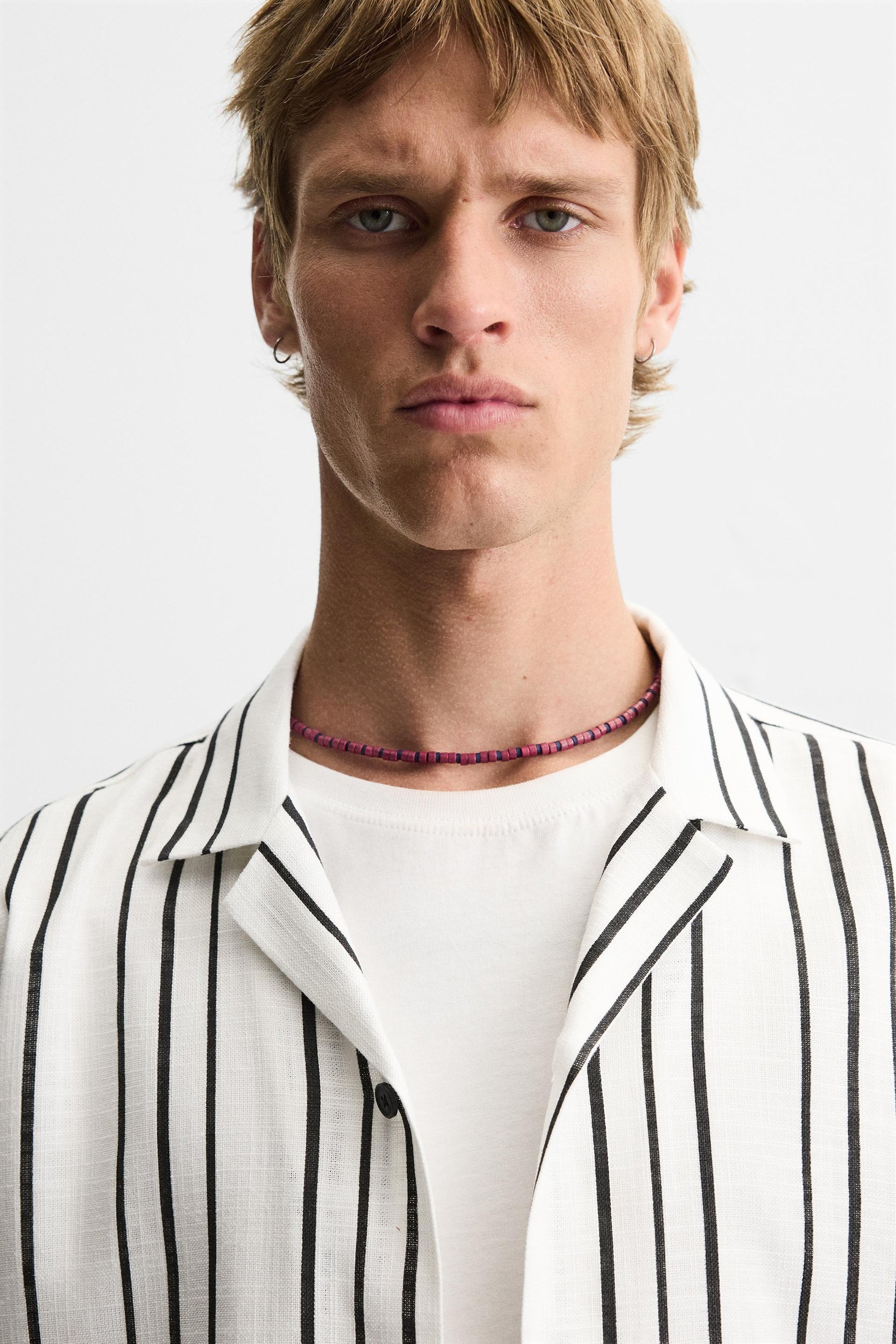 STRIPED FLOWING SHIRT - Image 5