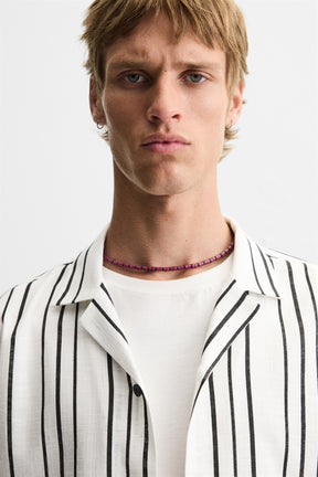 STRIPED FLOWING SHIRT - Image 5