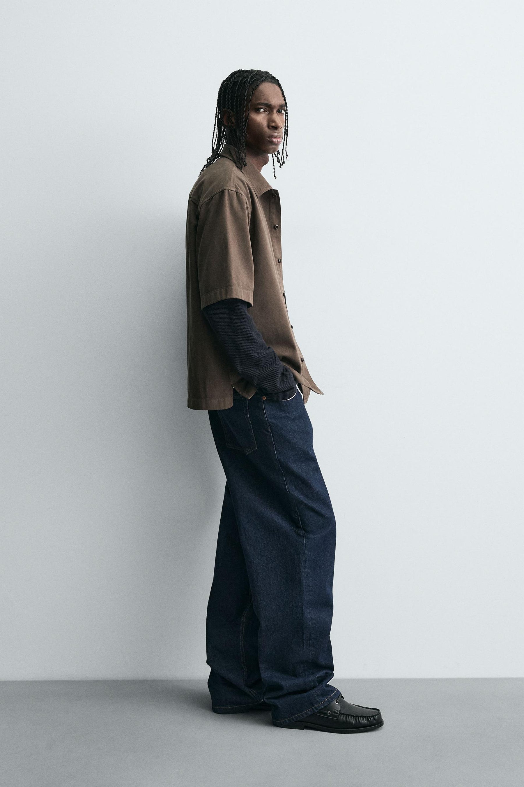 EMBROIDERED TEXTURED OVERSHIRT - Image 4