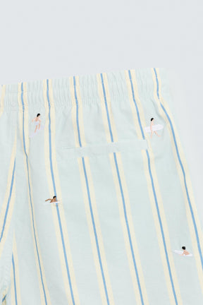 EMBROIDERED MID-LENGTH SWIMMING TRUNKS - Image 9