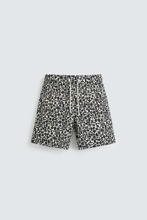 GEOMETRIC PRINT LONG SWIMMING TRUNKS - Image 5