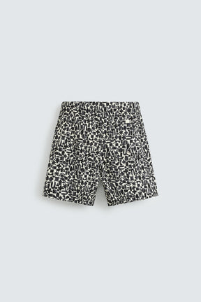 GEOMETRIC PRINT LONG SWIMMING TRUNKS - Image 6