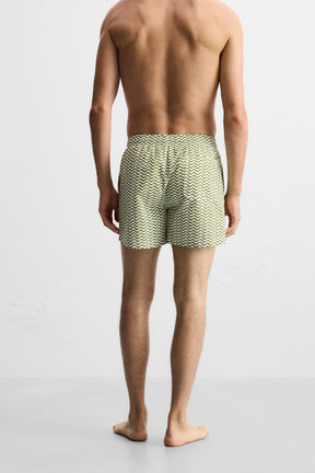 WAVY MID-LENGTH SWIMMING TRUNKS - Image 4